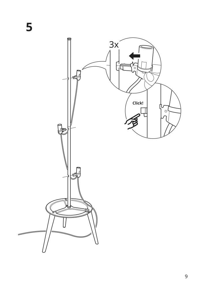 Assembly instructions for IKEA Oekensand floor lamp beech white | Page 9 - IKEA ÖKENSAND floor lamp 005.415.26