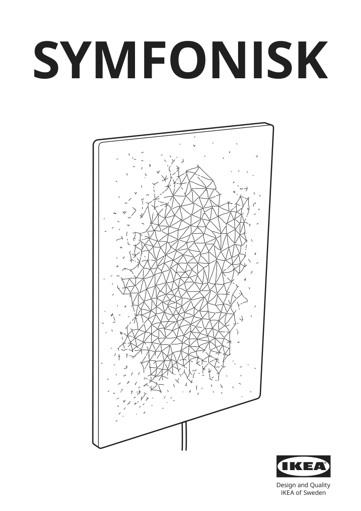 Assembly instructions for IKEA Oemsesidig panel for picture frame speaker leaf | Page 1 - IKEA ÖMSESIDIG panel for picture frame speaker 005.529.73