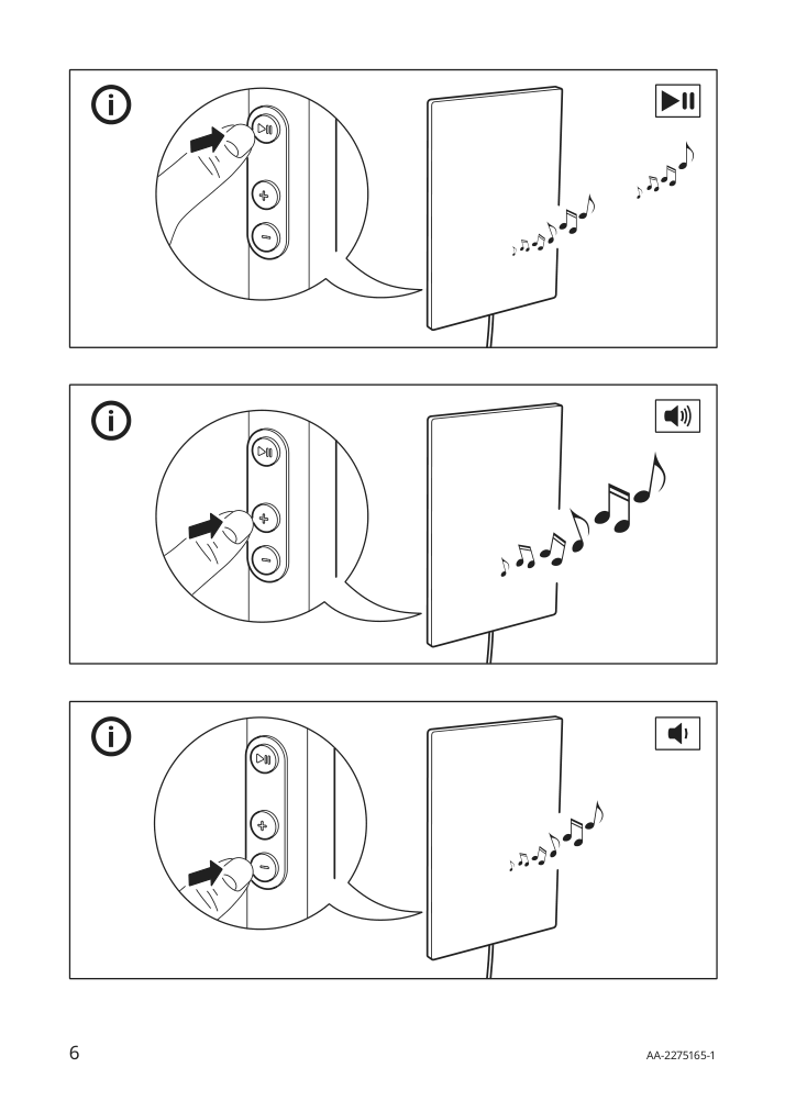 Assembly instructions for IKEA Oemsesidig panel for picture frame speaker leaf | Page 6 - IKEA ÖMSESIDIG panel for picture frame speaker 005.529.73