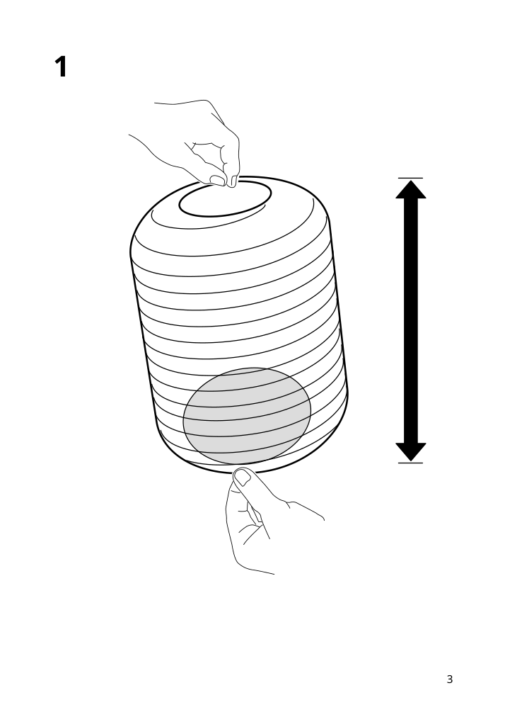 Assembly instructions for IKEA Oemsesidig pendant lamp shade white green | Page 3 - IKEA ÖMSESIDIG pendant lamp shade 205.463.92