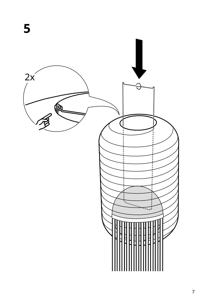 Assembly instructions for IKEA Oemsesidig pendant lamp shade white green | Page 7 - IKEA ÖMSESIDIG pendant lamp shade 205.463.92