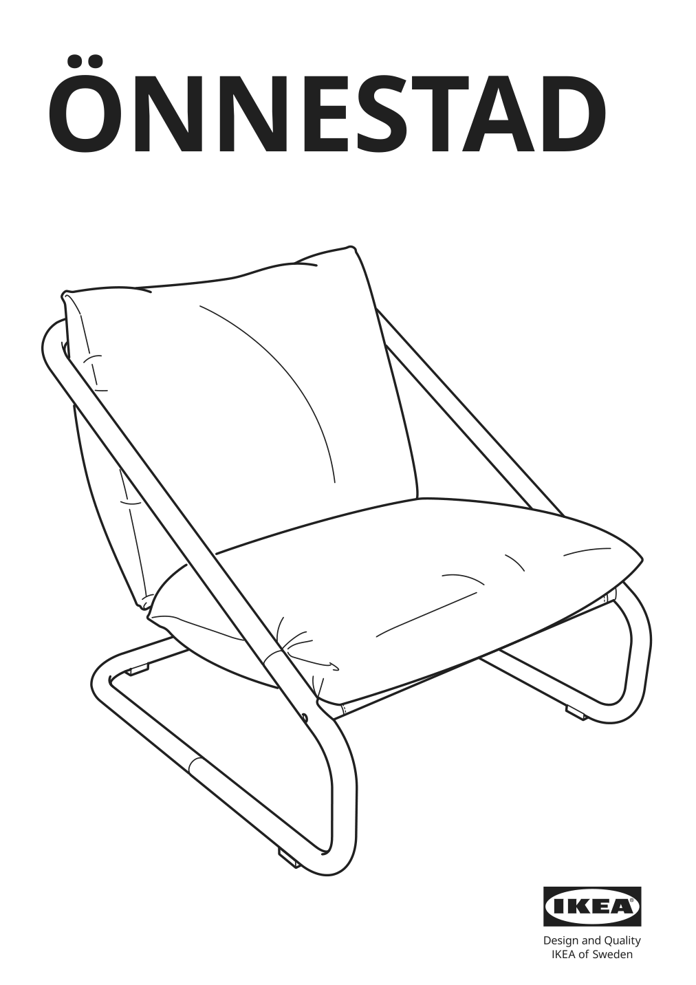 Assembly instructions for IKEA Oennestad armchair frame green | Page 1 - IKEA ÖNNESTAD armchair 495.544.71