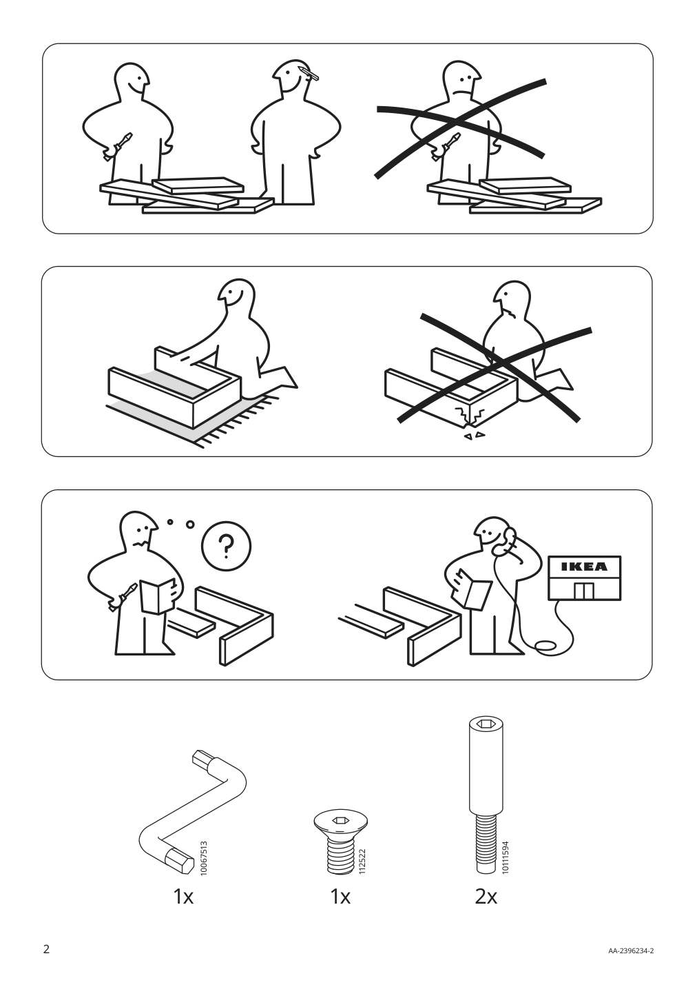 Assembly instructions for IKEA Oennestad armchair frame green | Page 2 - IKEA ÖNNESTAD armchair 495.544.71