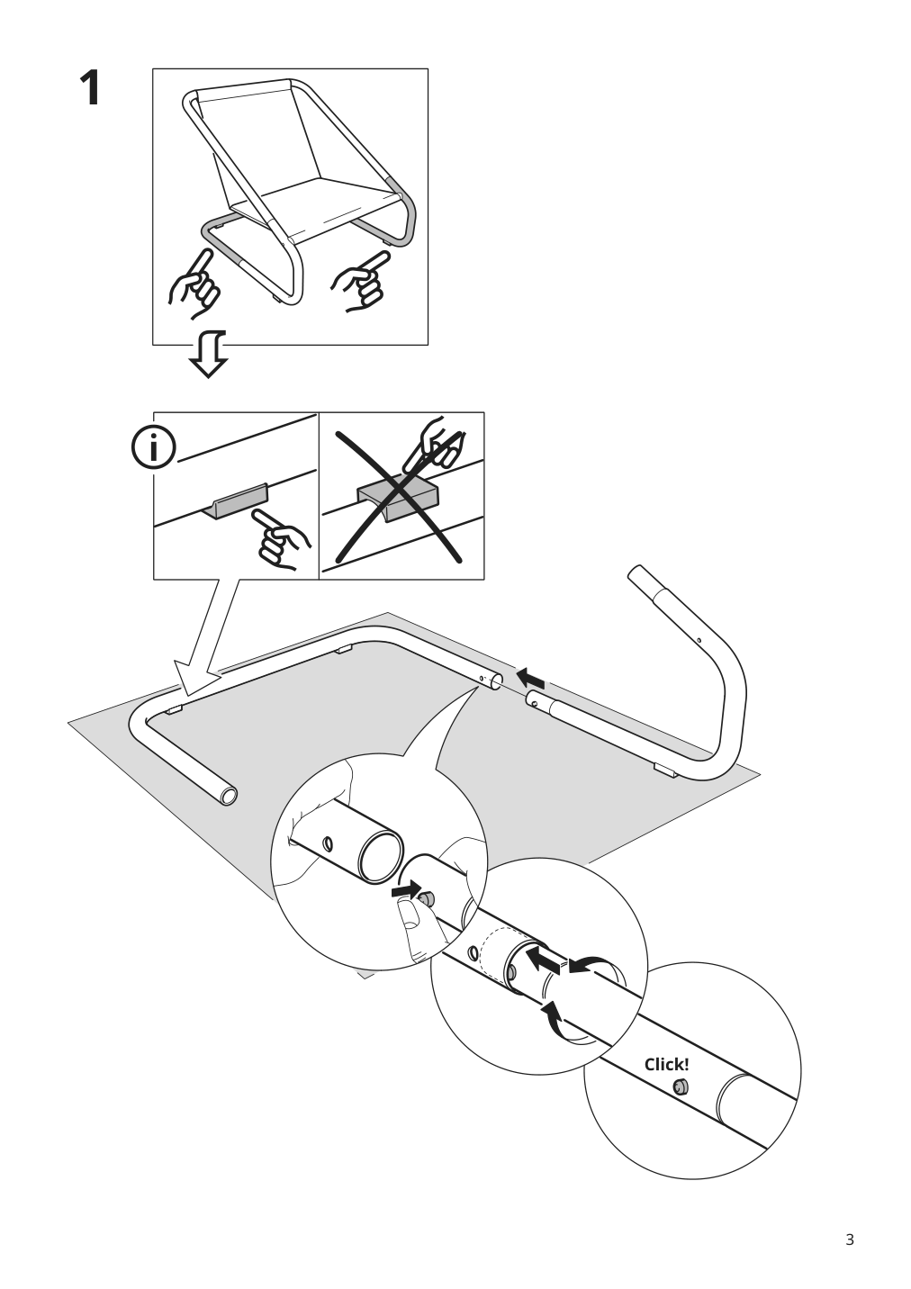 Assembly instructions for IKEA Oennestad armchair frame green | Page 3 - IKEA ÖNNESTAD armchair 495.544.71