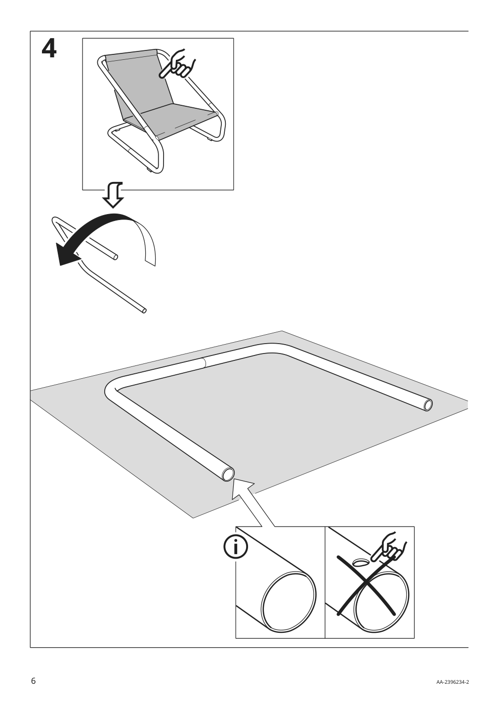 Assembly instructions for IKEA Oennestad armchair frame green | Page 6 - IKEA ÖNNESTAD armchair 495.544.71