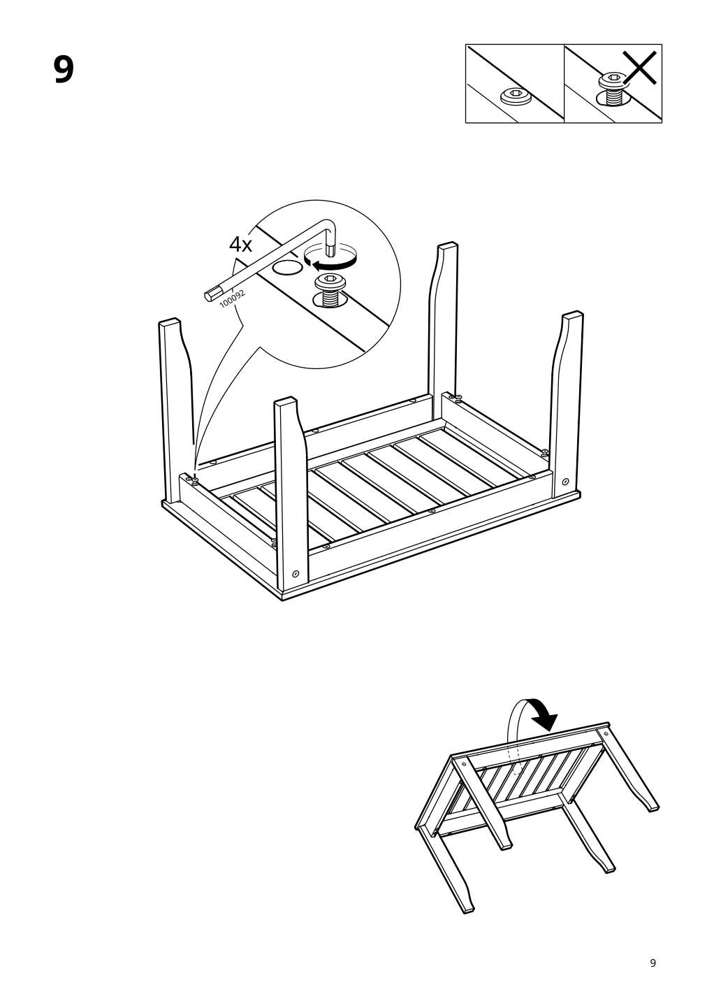 Assembly instructions for IKEA Oerskaer nesting tables set of 2 indoor outdoor dark gray | Page 9 - IKEA ÖRSKÄR nesting tables, set of 2 305.337.37