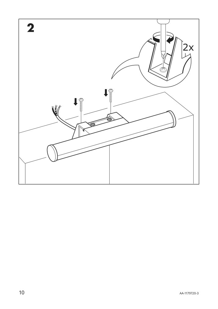 Assembly instructions for IKEA Oestana led cabinet wall light white | Page 10 - IKEA ÖSTANÅ LED cabinet/wall light 802.285.13