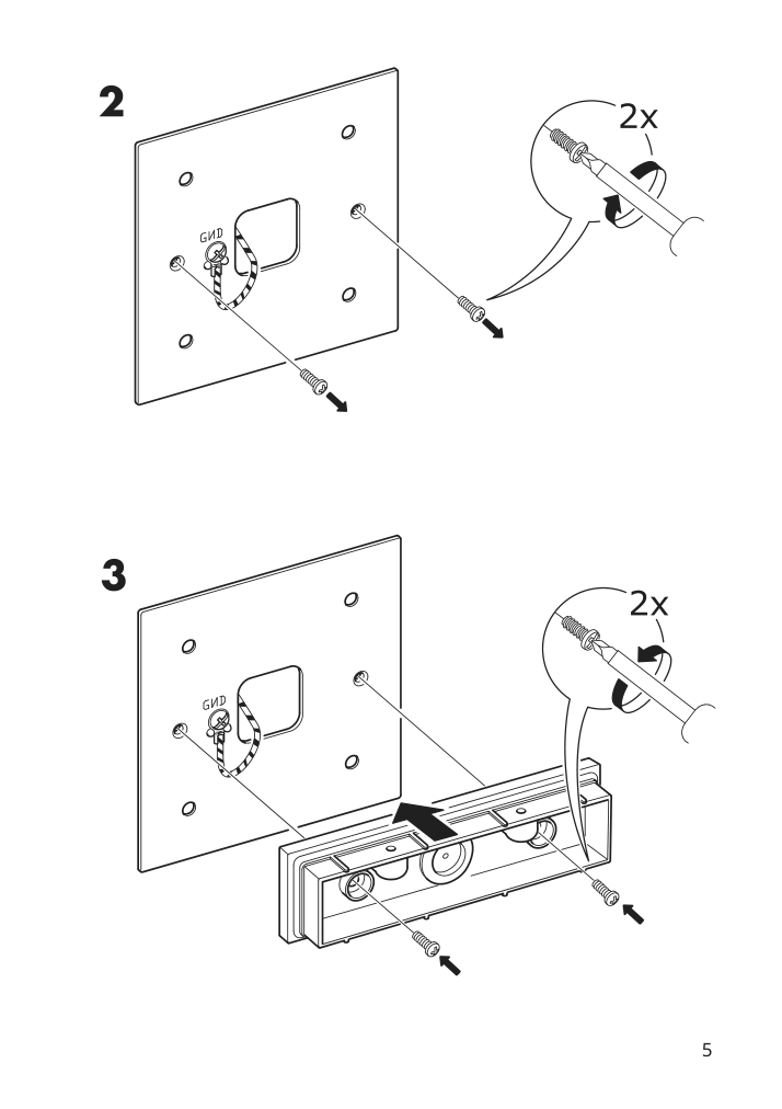 Assembly instructions for IKEA Oestana led cabinet wall light white | Page 5 - IKEA ÖSTANÅ LED cabinet/wall light 802.285.13