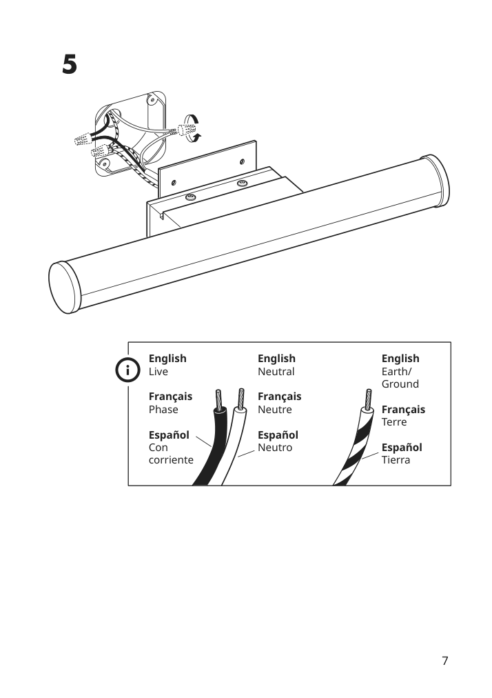 Assembly instructions for IKEA Oestana led cabinet wall light white | Page 7 - IKEA ÖSTANÅ LED cabinet/wall light 802.285.13