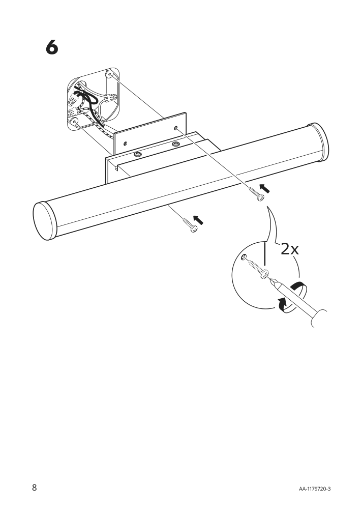 Assembly instructions for IKEA Oestana led cabinet wall light white | Page 8 - IKEA ÖSTANÅ LED cabinet/wall light 802.285.13