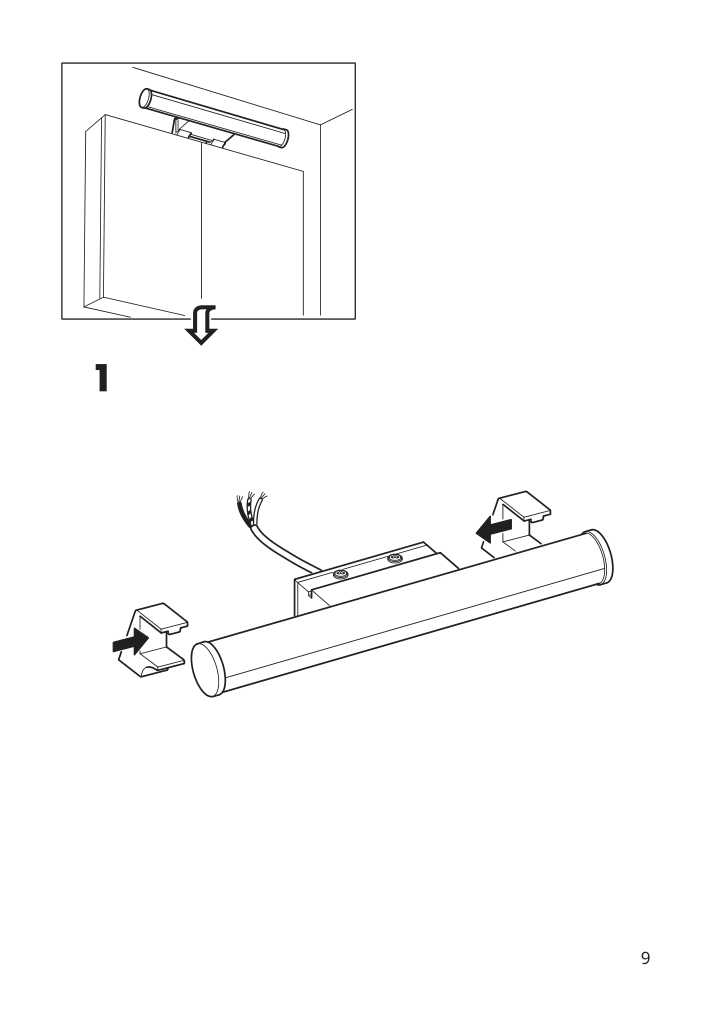 Assembly instructions for IKEA Oestana led cabinet wall light white | Page 9 - IKEA ÖSTANÅ LED cabinet/wall light 802.285.13