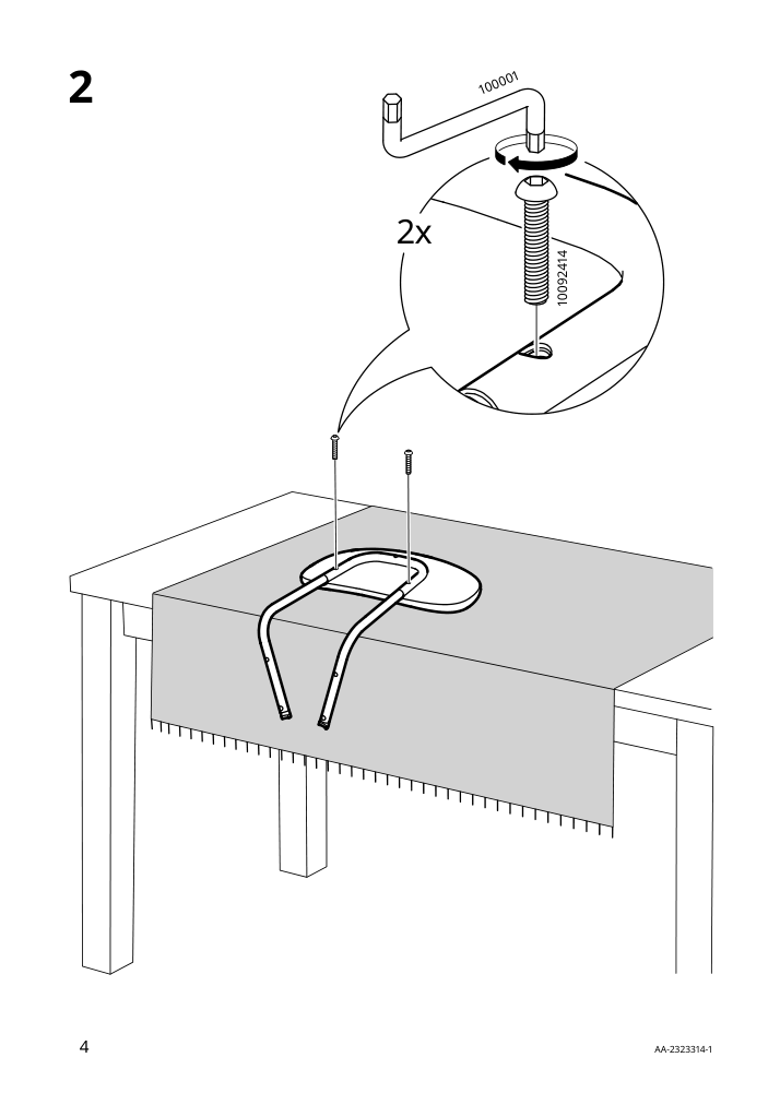 Assembly instructions for IKEA Oestanoe chair deep green remmarn deep green | Page 4 - IKEA GRÅSALA / ÖSTANÖ table and 2 chairs 195.513.89