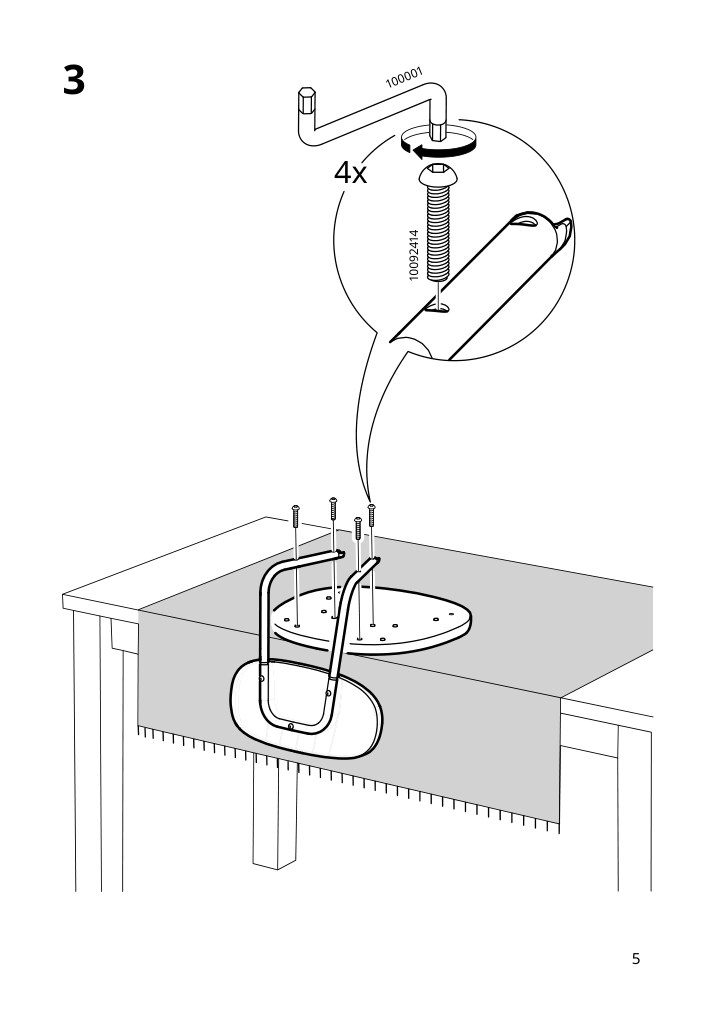 Assembly instructions for IKEA Oestanoe chair deep green remmarn deep green | Page 5 - IKEA GRÅSALA / ÖSTANÖ table and 2 chairs 195.513.89