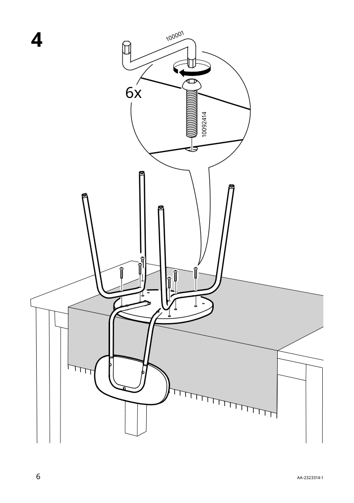 Assembly instructions for IKEA Oestanoe chair deep green remmarn deep green | Page 6 - IKEA GRÅSALA / ÖSTANÖ table and 2 chairs 195.513.89