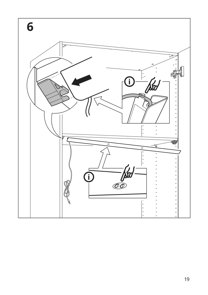 Assembly instructions for IKEA Oeversidan led wardrobe lighting strp w sensor dimmable dark gray | Page 19 - IKEA ÖVERSIDAN LED wardrobe lighting strp w sensor 004.749.04