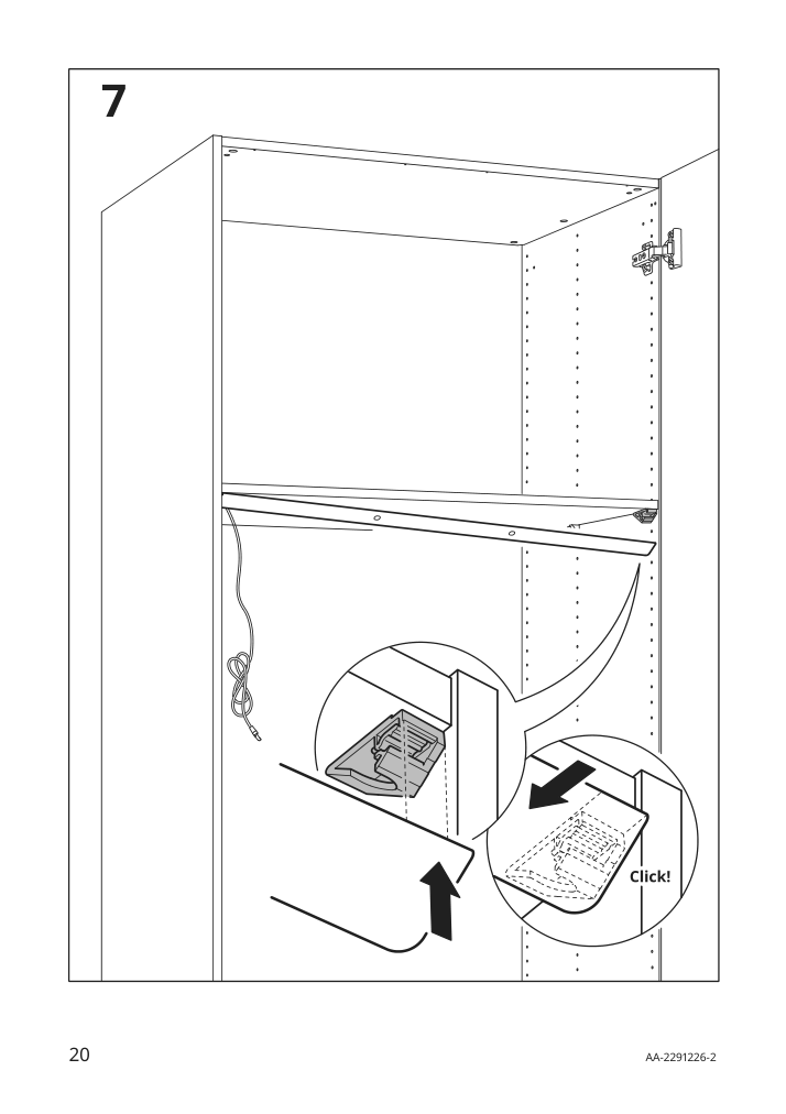 Assembly instructions for IKEA Oeversidan led wardrobe lighting strp w sensor dimmable dark gray | Page 20 - IKEA ÖVERSIDAN LED wardrobe lighting strp w sensor 004.749.04