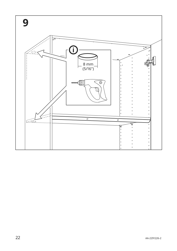 Assembly instructions for IKEA Oeversidan led wardrobe lighting strp w sensor dimmable dark gray | Page 22 - IKEA ÖVERSIDAN LED wardrobe lighting strp w sensor 004.749.04