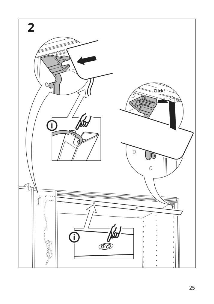 Assembly instructions for IKEA Oeversidan led wardrobe lighting strp w sensor dimmable dark gray | Page 25 - IKEA ÖVERSIDAN LED wardrobe lighting strp w sensor 004.749.04