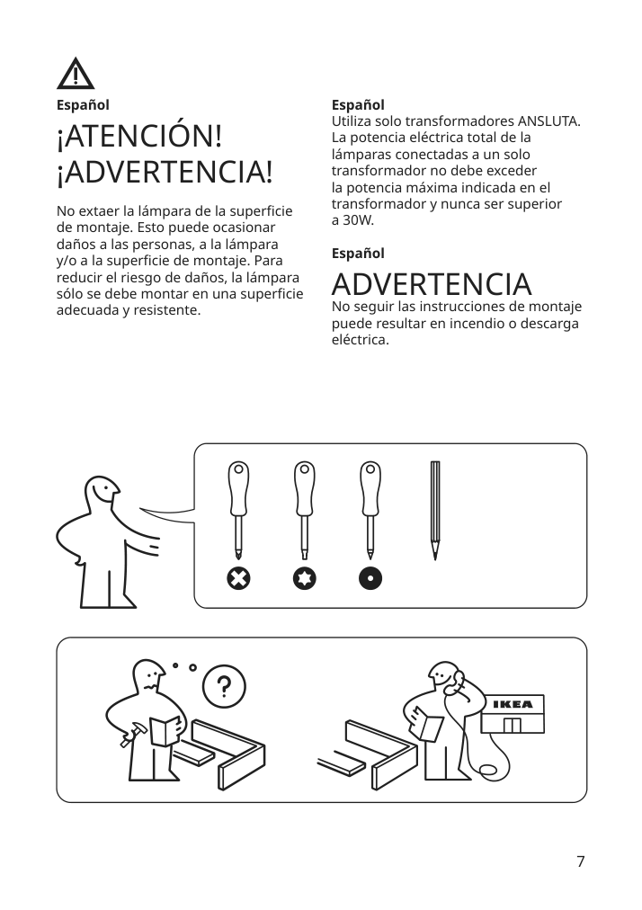 Assembly instructions for IKEA Oeversidan led wardrobe lighting strp w sensor dimmable dark gray | Page 7 - IKEA ÖVERSIDAN LED wardrobe lighting strp w sensor 004.749.04