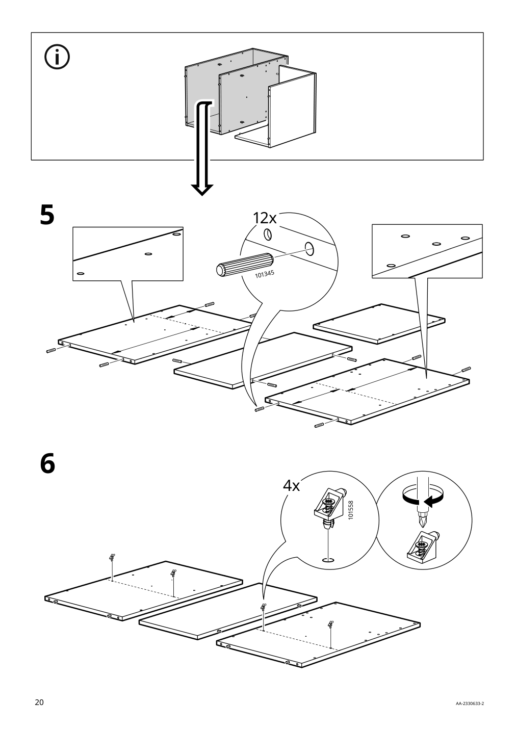 Assembly instructions for IKEA Oevning utility cart white gray green | Page 20 - IKEA ÖVNING utility cart 005.170.03