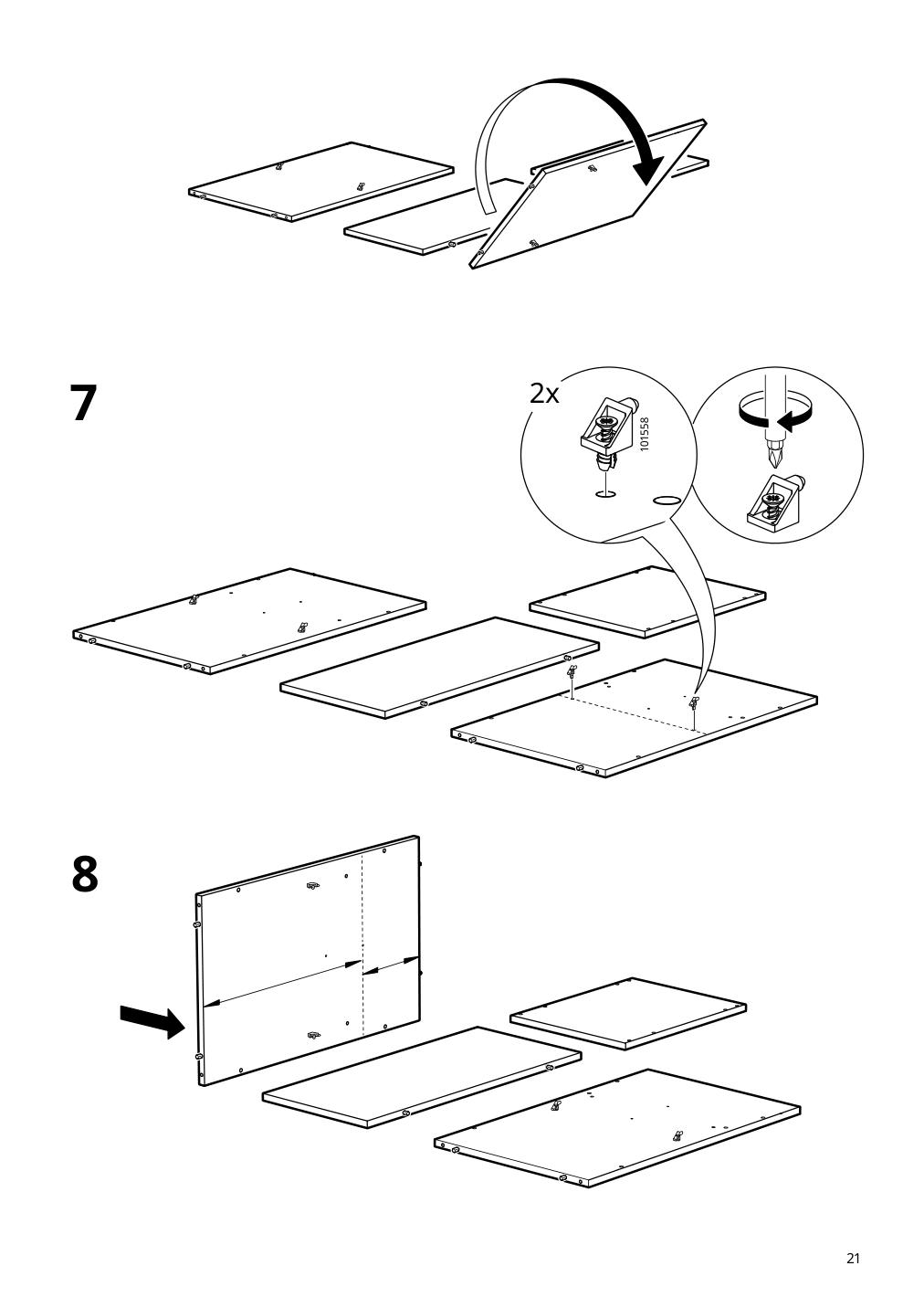 Assembly instructions for IKEA Oevning utility cart white gray green | Page 21 - IKEA ÖVNING utility cart 005.170.03