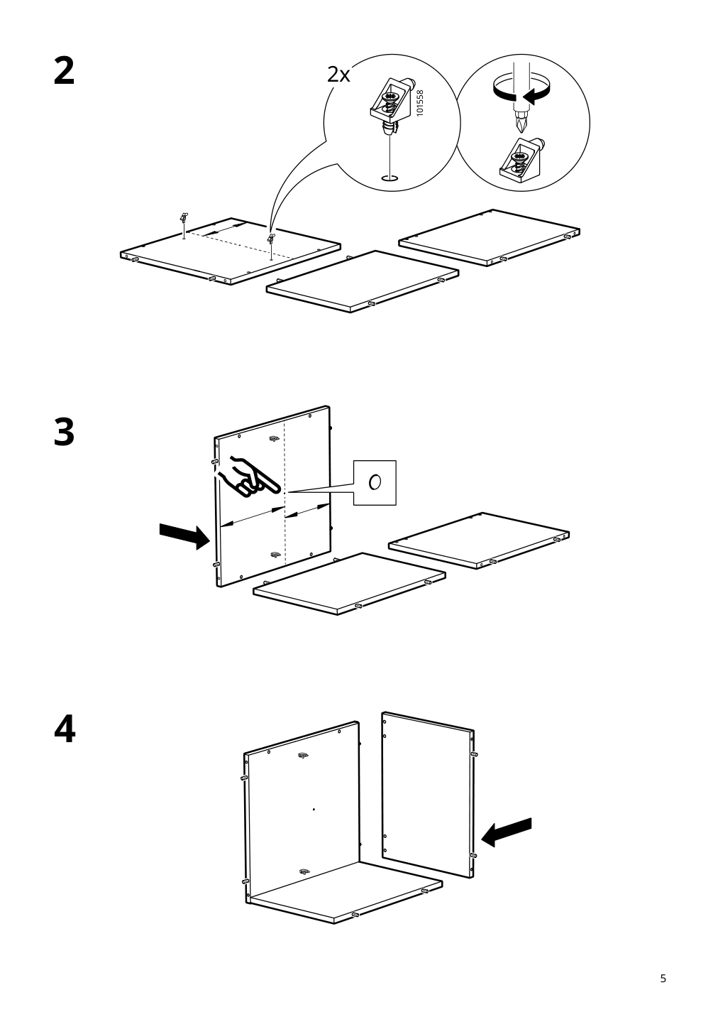 Assembly instructions for IKEA Oevning utility cart white gray green | Page 5 - IKEA ÖVNING utility cart 005.170.03