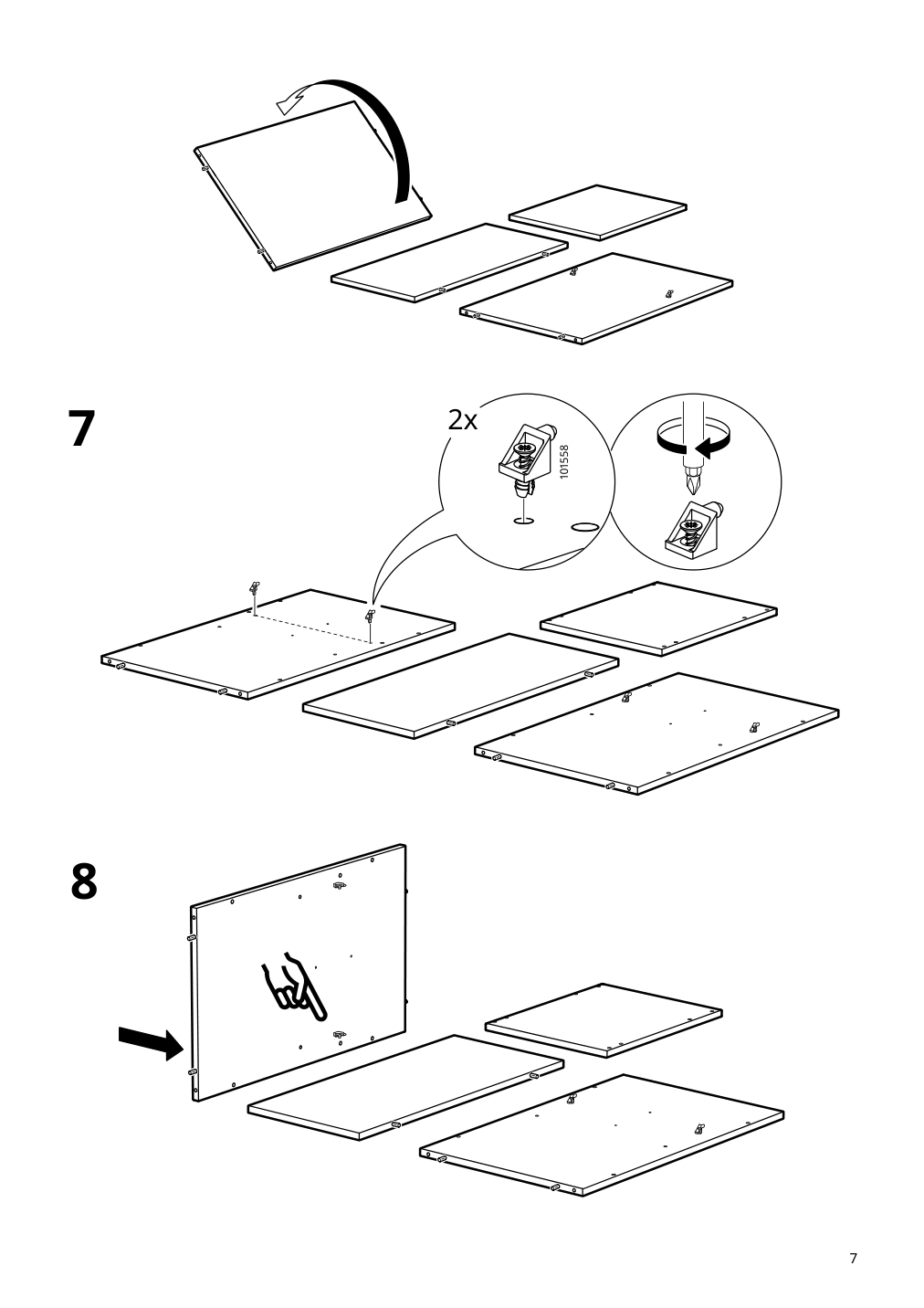 Assembly instructions for IKEA Oevning utility cart white gray green | Page 7 - IKEA ÖVNING utility cart 005.170.03