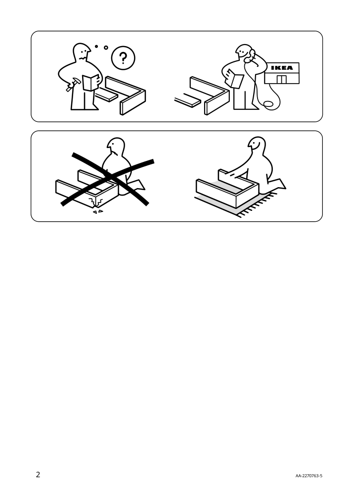 Assembly instructions for IKEA Olivblad plant stand indoor outdoor light gray | Page 2 - IKEA OLIVBLAD plant stand 805.607.71