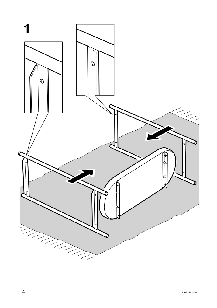 Assembly instructions for IKEA Olivblad plant stand indoor outdoor light gray | Page 4 - IKEA OLIVBLAD plant stand 805.607.71