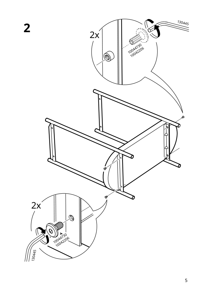 Assembly instructions for IKEA Olivblad plant stand indoor outdoor light gray | Page 5 - IKEA OLIVBLAD plant stand 805.607.71