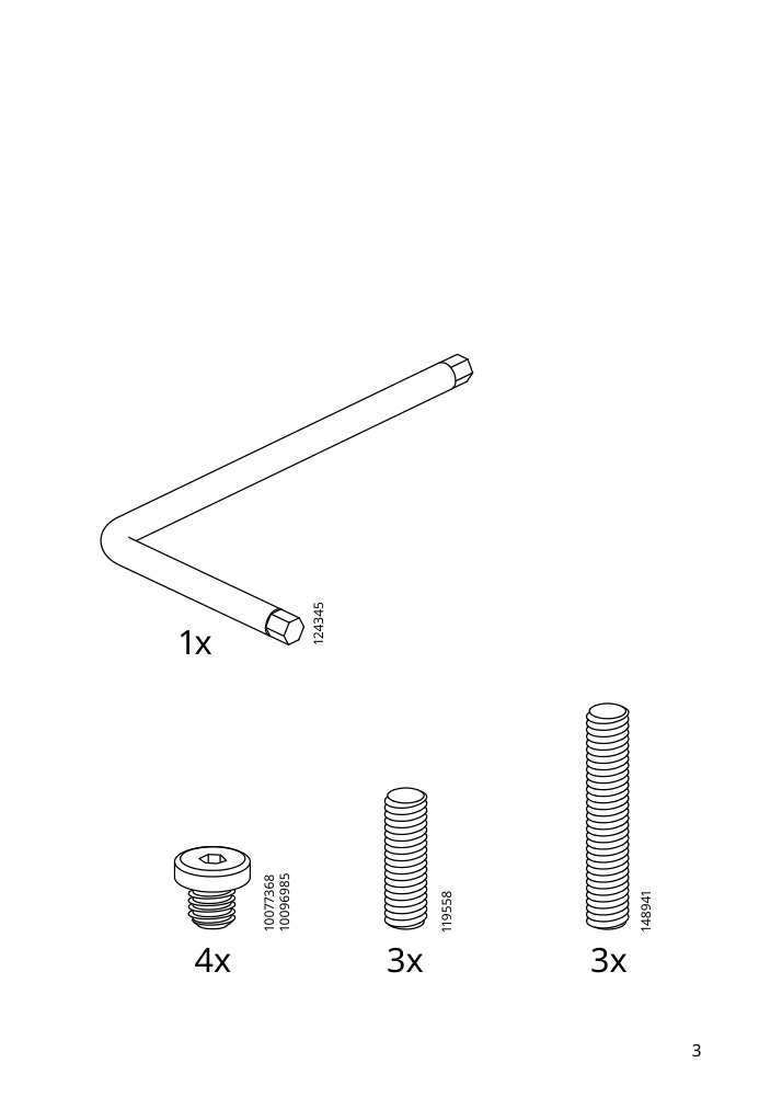 Assembly instructions for IKEA Olivblad plant stand indoor outdoor light gray | Page 3 - IKEA OLIVBLAD plant stand 205.607.74