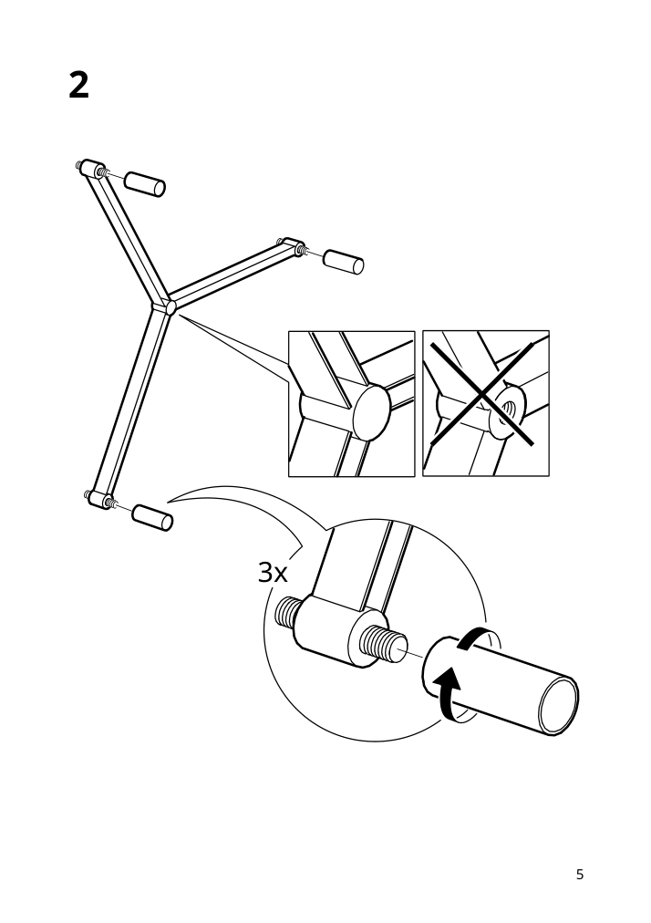 Assembly instructions for IKEA Olivblad plant stand indoor outdoor light gray | Page 5 - IKEA OLIVBLAD plant stand 205.607.74