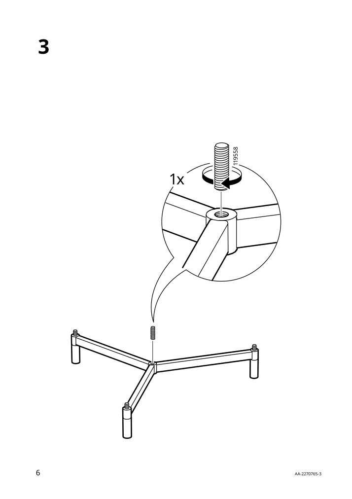 Assembly instructions for IKEA Olivblad plant stand indoor outdoor light gray | Page 6 - IKEA OLIVBLAD plant stand 205.607.74