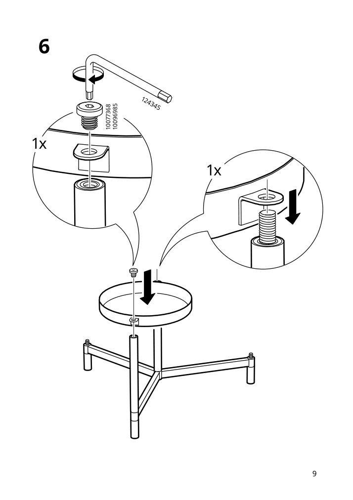 Assembly instructions for IKEA Olivblad plant stand indoor outdoor light gray | Page 9 - IKEA OLIVBLAD plant stand 205.607.74