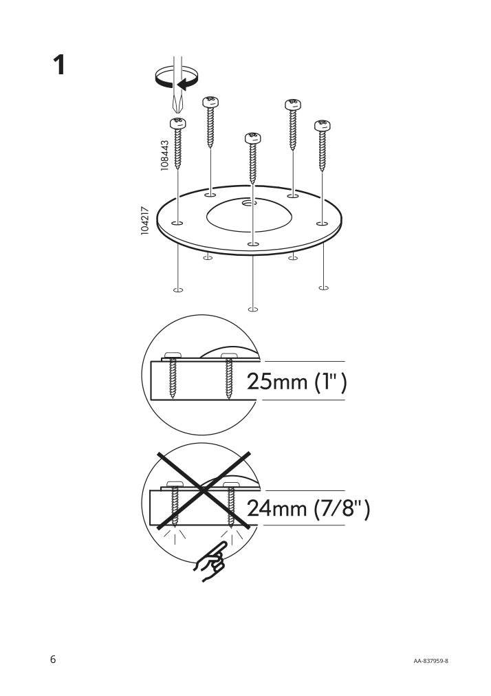 Assembly instructions for IKEA Olov leg adjustable white | Page 6 - IKEA KALLAX / LAGKAPTEN workstation 294.816.59