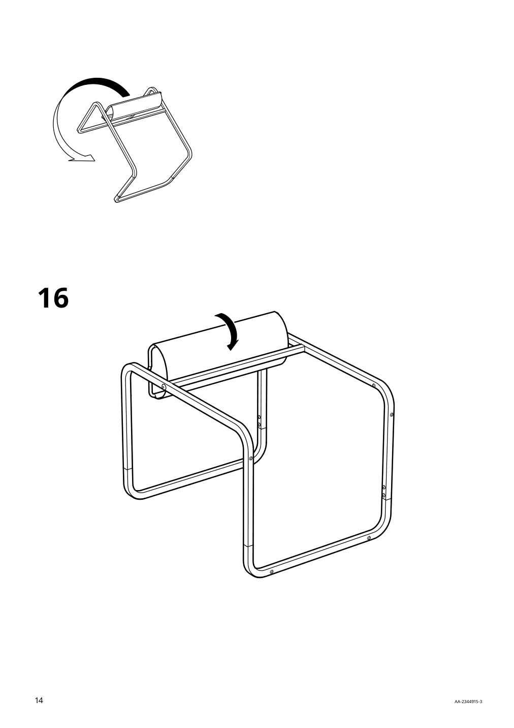 Assembly instructions for IKEA Olseroed side table anthracite dark gray | Page 14 - IKEA OLSERÖD side table 405.309.17