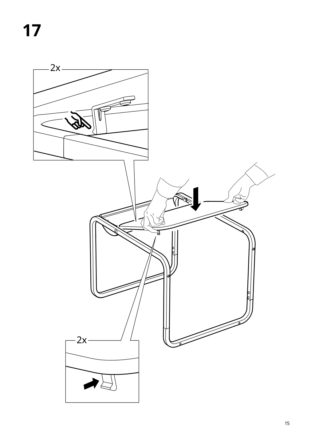 Assembly instructions for IKEA Olseroed side table anthracite dark gray | Page 15 - IKEA OLSERÖD side table 405.309.17