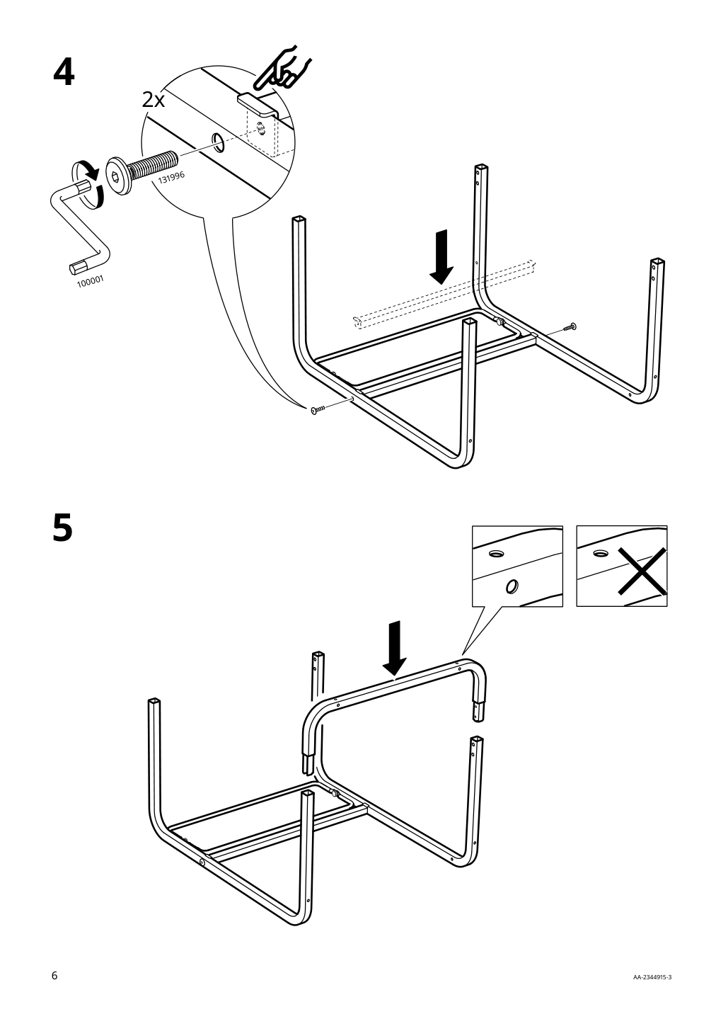 Assembly instructions for IKEA Olseroed side table anthracite dark gray | Page 6 - IKEA OLSERÖD side table 405.309.17