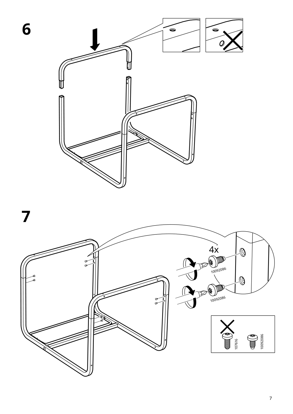 Assembly instructions for IKEA Olseroed side table anthracite dark gray | Page 7 - IKEA OLSERÖD side table 405.309.17