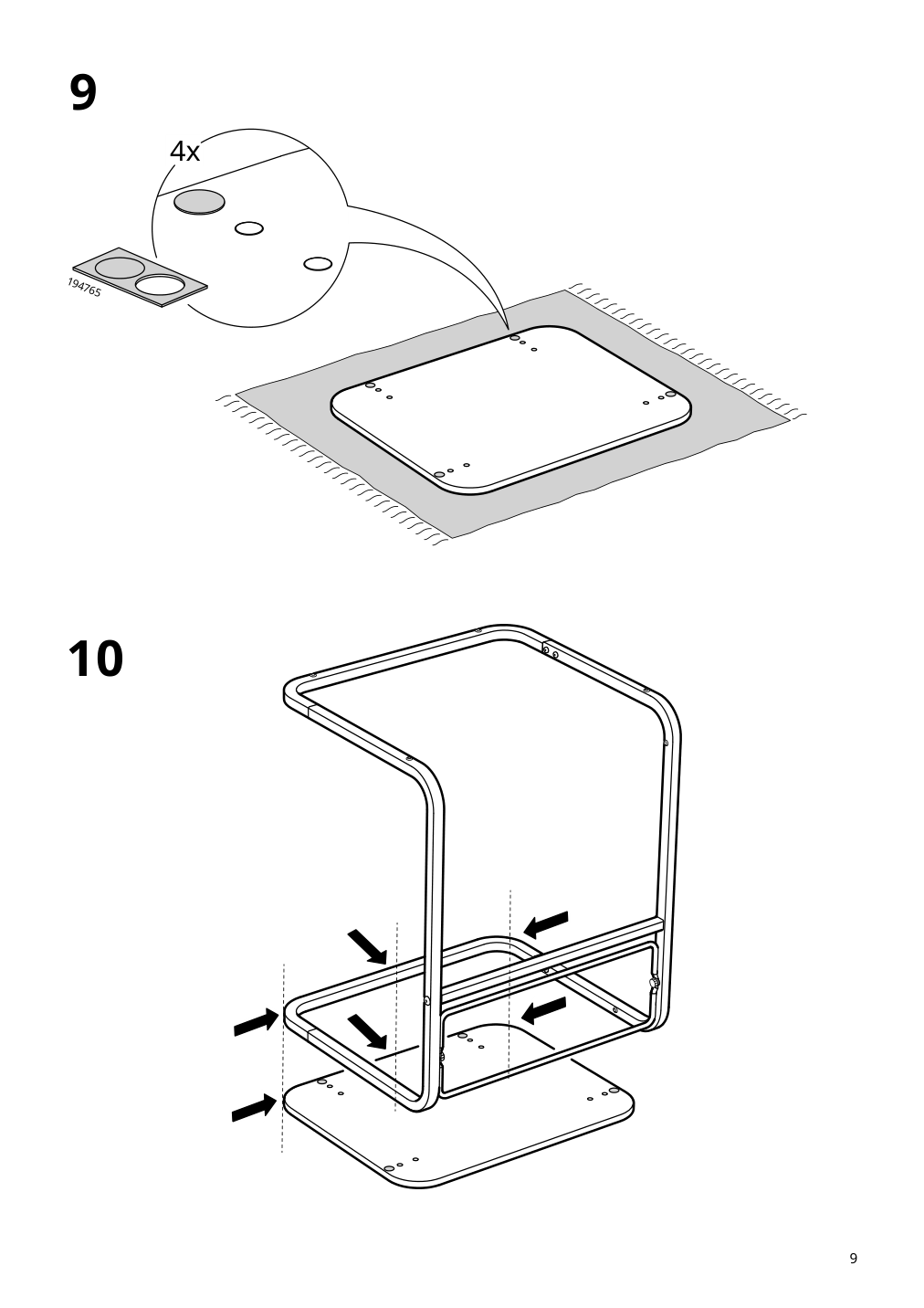 Assembly instructions for IKEA Olseroed side table anthracite dark gray | Page 9 - IKEA OLSERÖD side table 405.309.17