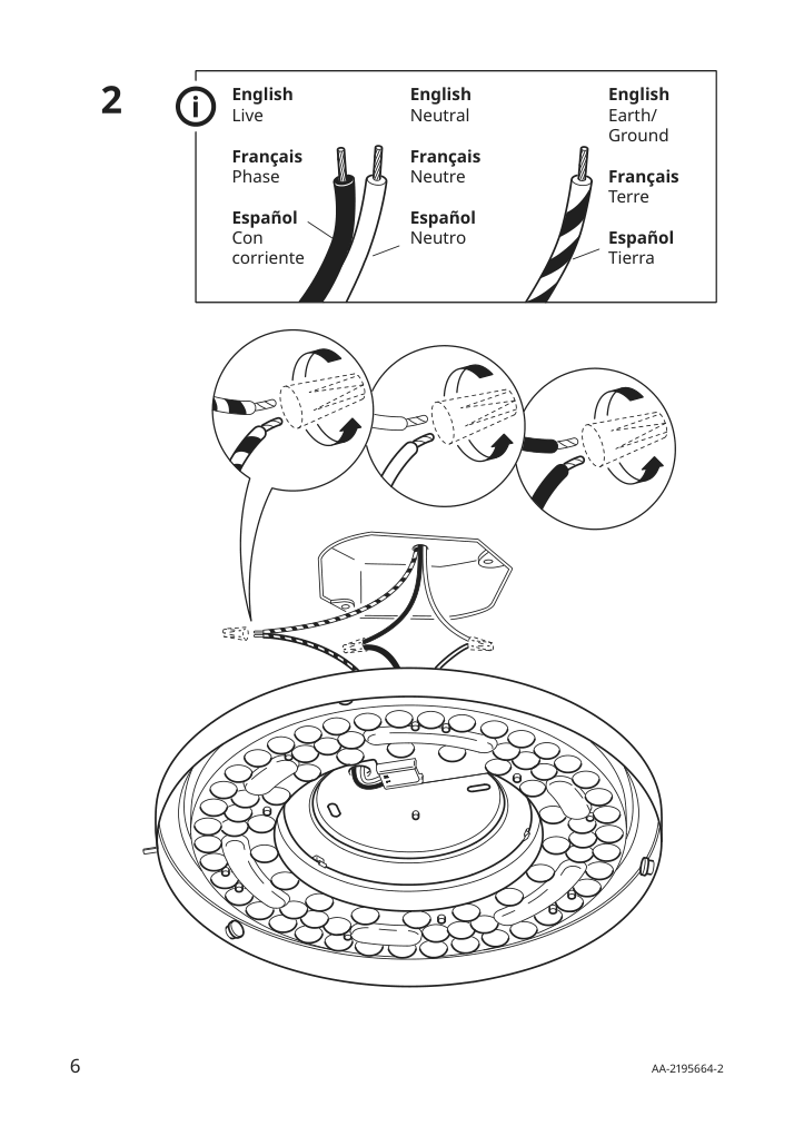 Assembly instructions for IKEA Osvalla led ceiling lamp wireless dimmable gray | Page 6 - IKEA OSVALLA LED ceiling lamp 304.759.16