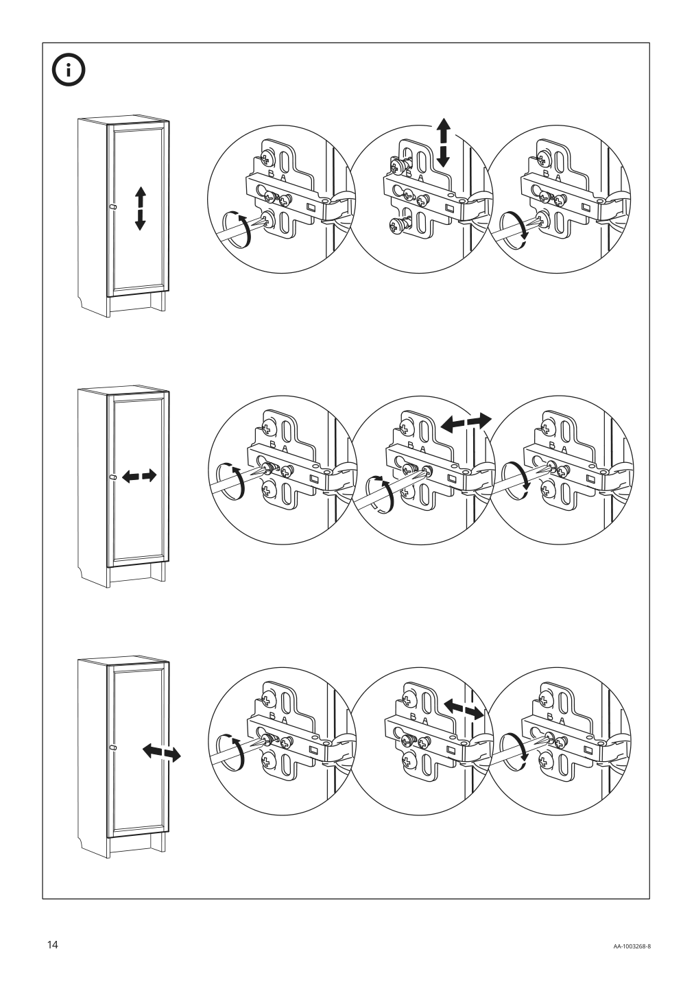 Assembly instructions for IKEA Oxberg door white | Page 14 - IKEA BILLY / BESTÅ TV storage combination 893.986.81