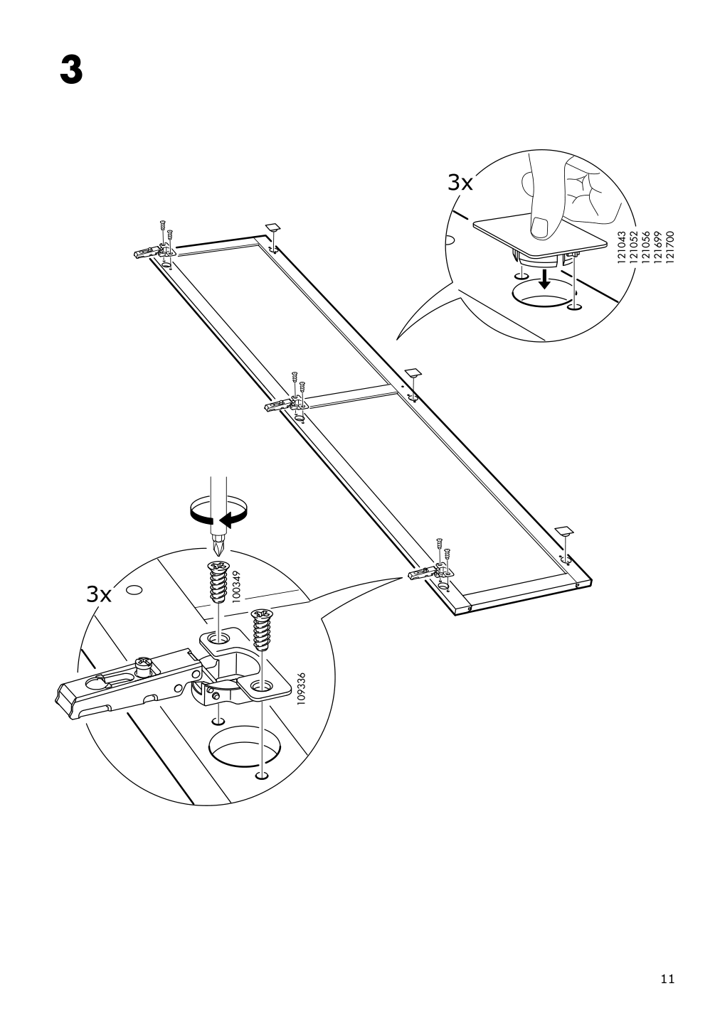 Assembly instructions for IKEA Oxberg door white | Page 11 - IKEA BILLY / OXBERG bookcase with doors 792.873.58