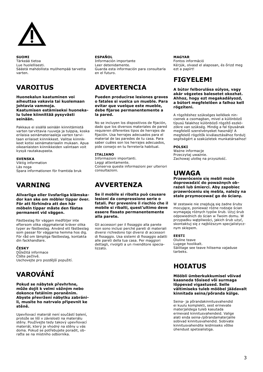 Assembly instructions for IKEA Oxberg door white | Page 3 - IKEA BILLY / OXBERG bookcase with doors 792.873.58