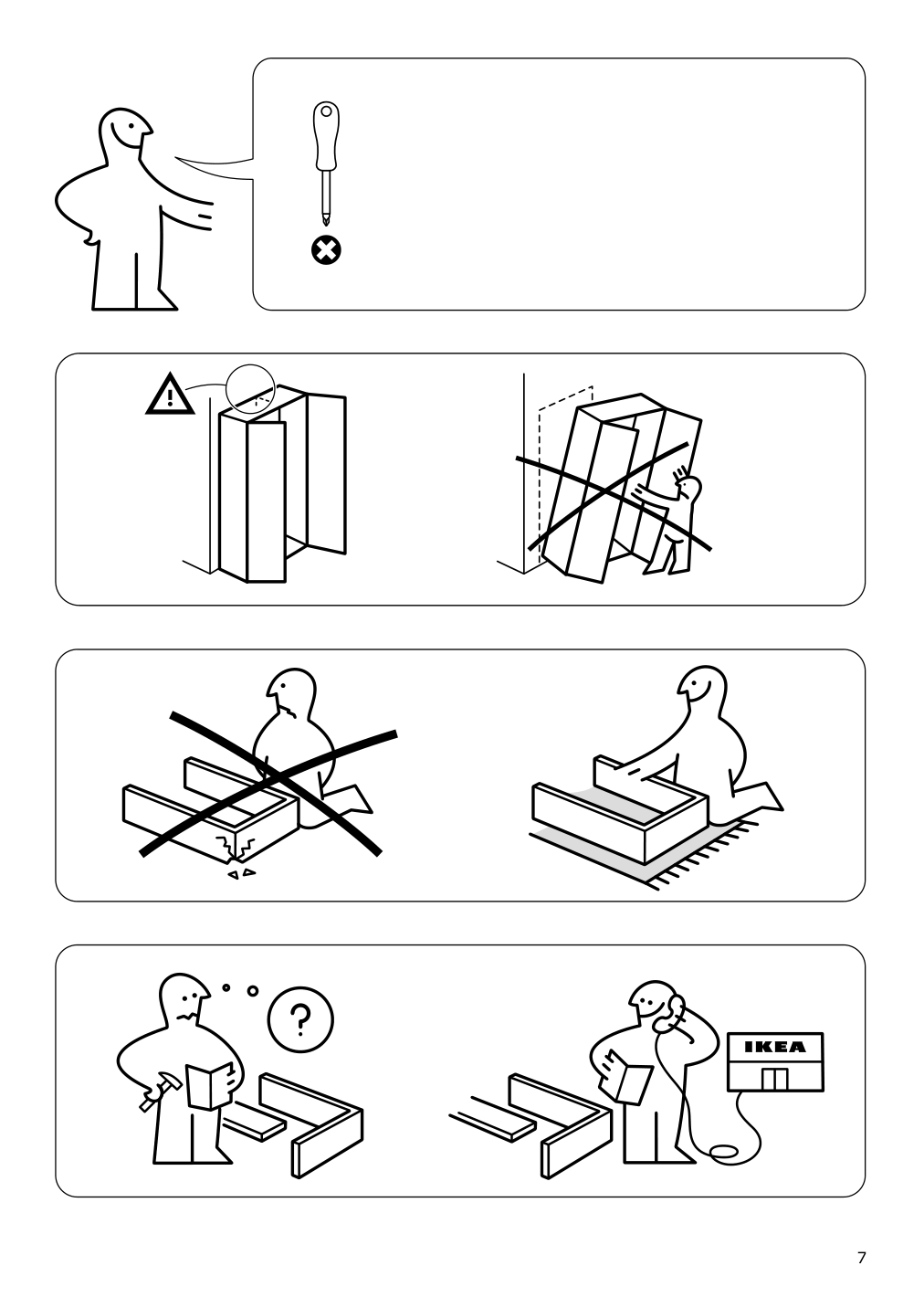 Assembly instructions for IKEA Oxberg door white | Page 7 - IKEA BILLY / OXBERG bookcase with doors 792.873.58