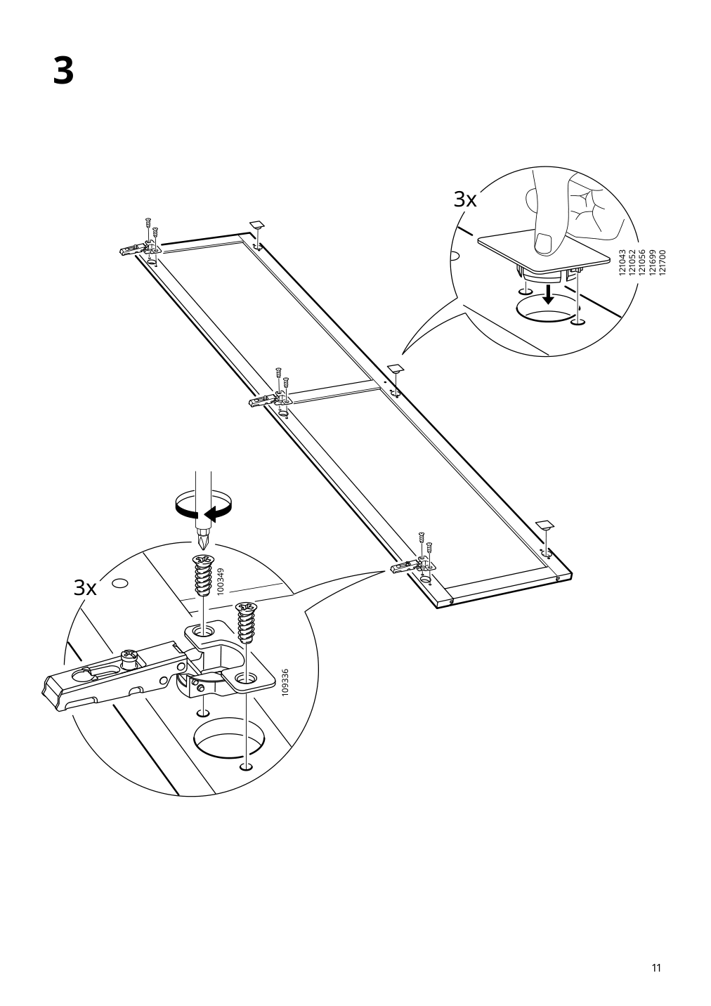 Assembly instructions for IKEA Oxberg door white | Page 11 - IKEA BILLY / OXBERG bookcase with doors 792.873.58