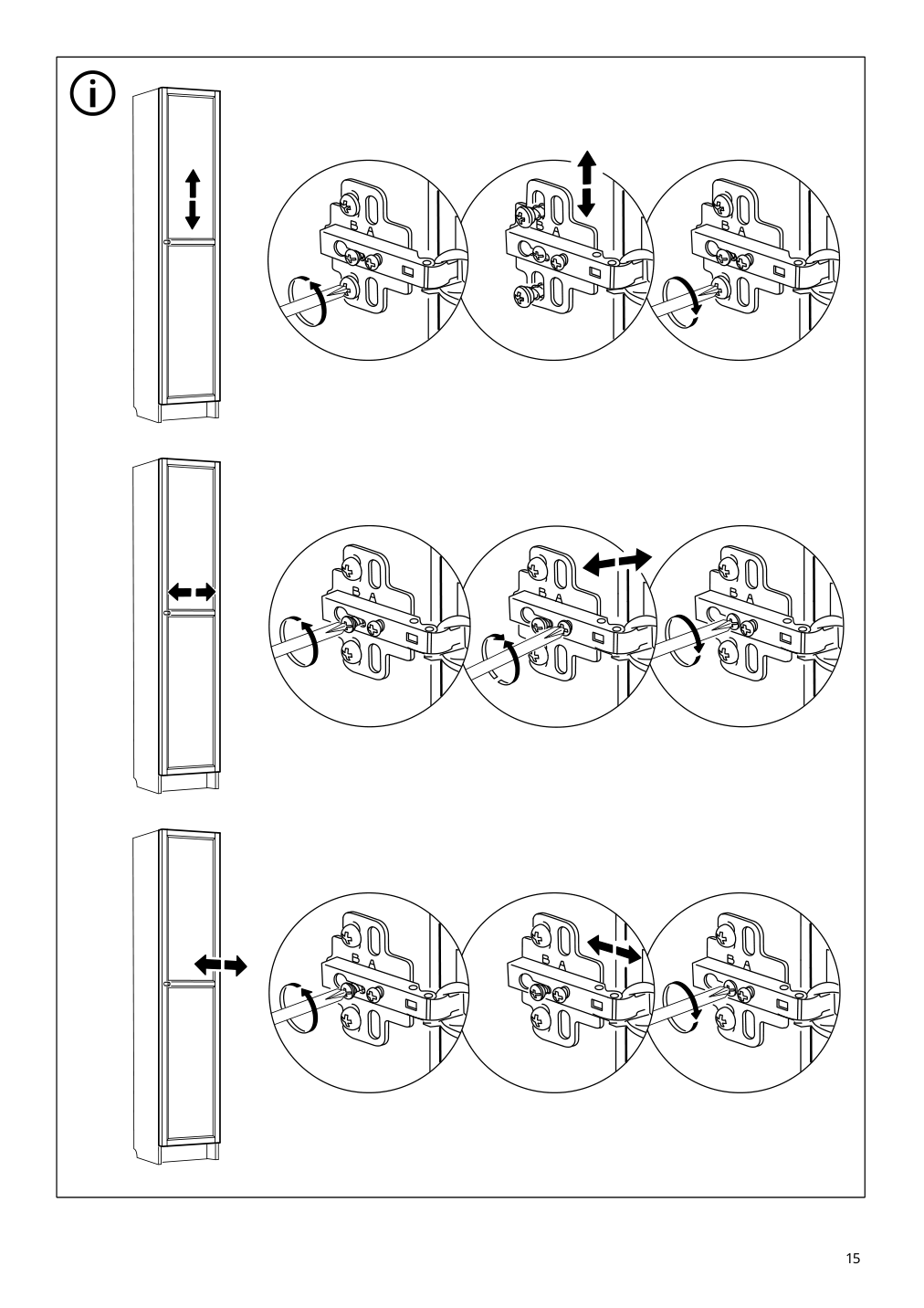 Assembly instructions for IKEA Oxberg door white | Page 15 - IKEA BILLY / OXBERG bookcase with doors 792.873.58