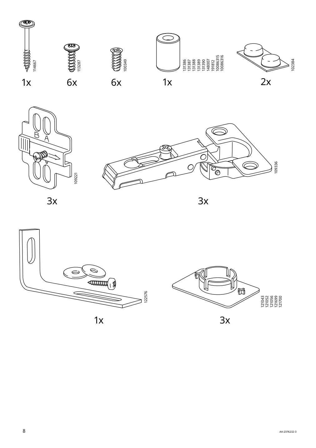 Assembly instructions for IKEA Oxberg door white | Page 8 - IKEA BILLY / OXBERG bookcase with doors 792.873.58