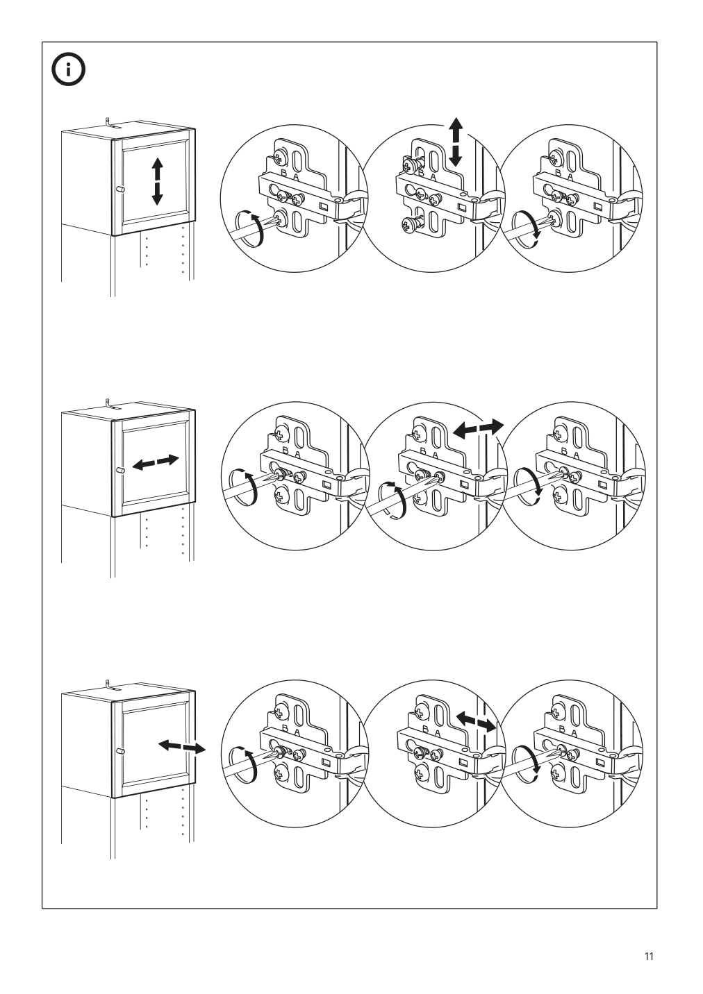 Assembly instructions for IKEA Oxberg glass door birch veneer | Page 11 - IKEA BILLY / OXBERG bookcase 990.234.08