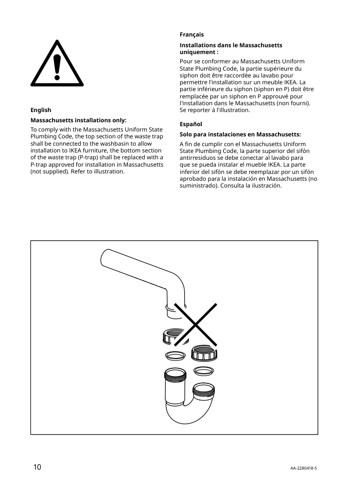 Assembly instructions for IKEA Oxmyren countertop sink glass dark gray | Page 10 - IKEA GODMORGON/TOLKEN / OXMYREN sink cabinet w countertop sink 494.431.24